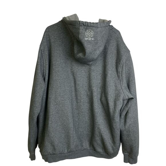 Ororo Hoodie Sweatshirt Mens 2XL Gray Full Zip Outdoors Lined NO BATTERY - Picture 2 of 11